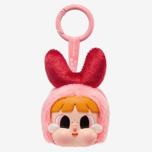 Cute Pink and Red Plush Keychain